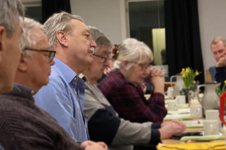 Karl-Erik Stålberg berättade om Järnvägsföreningen